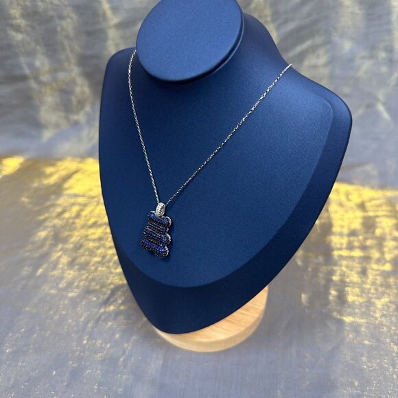 APM Monaco Baba Yummy Bear Blue Necklace - Picture 1 of 5